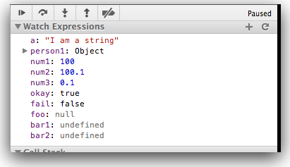 Figure 7: Watching variables during program execution