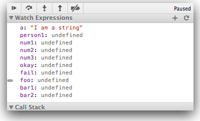 Figure 8: Watching variables during program execution