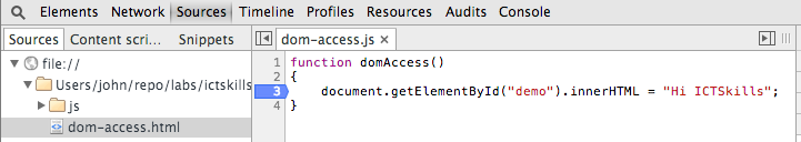 Figure 6: Breakpoint set