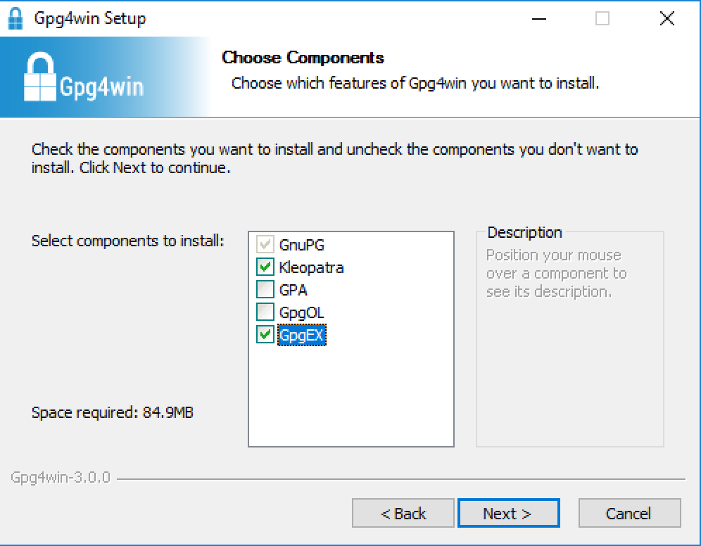 Gpg4win components